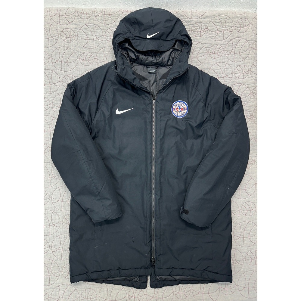Nike Sideline Long Puff Jacket Nido Aguilo Club American Soccer Black / Mens XXL